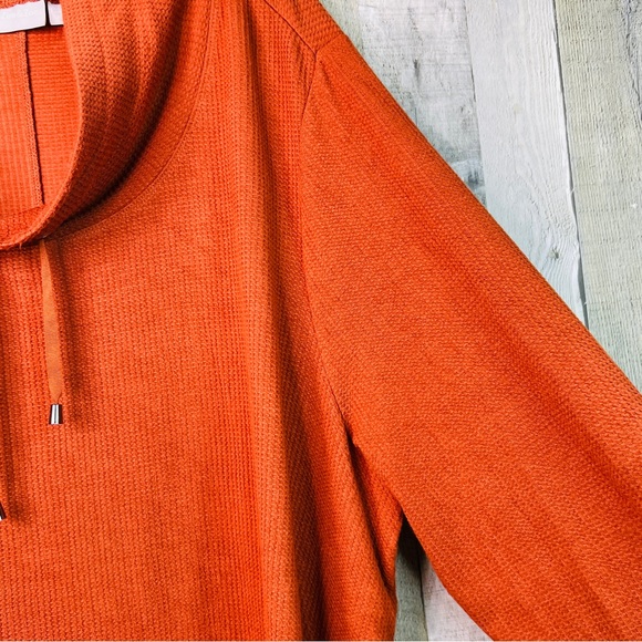 Zim & Zoe Size 30/32 Drawstring Turtleneck 3/4 Sleeves & Pockets Lots Of Stretch - Picture 5 of 12